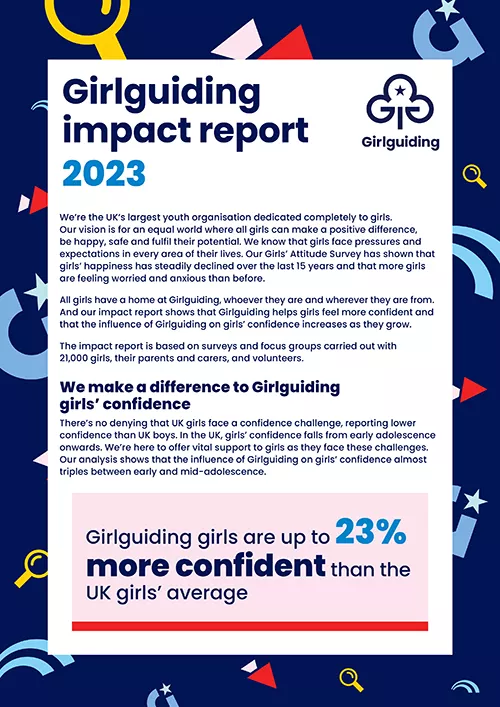 Girlguiding impact report 2023