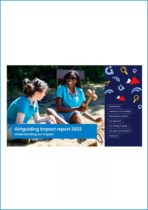 YUF Girlguiding impact report - understanding impact 2023